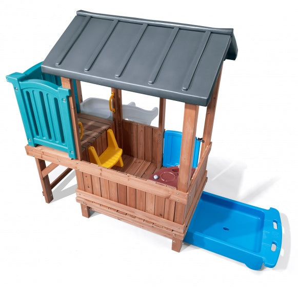 speelhuis Woodland Adventure 193 cm bruin