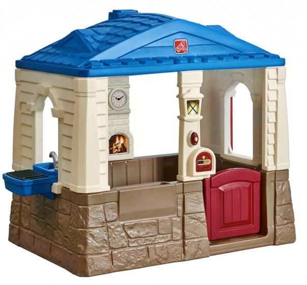 speelhuisje Neat & Tidy Cottage blauw 130 x 120 x 89 cm