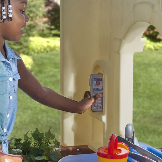 speelhuisje Neat & Tidy Cottage blauw 130 x 120 x 89 cm