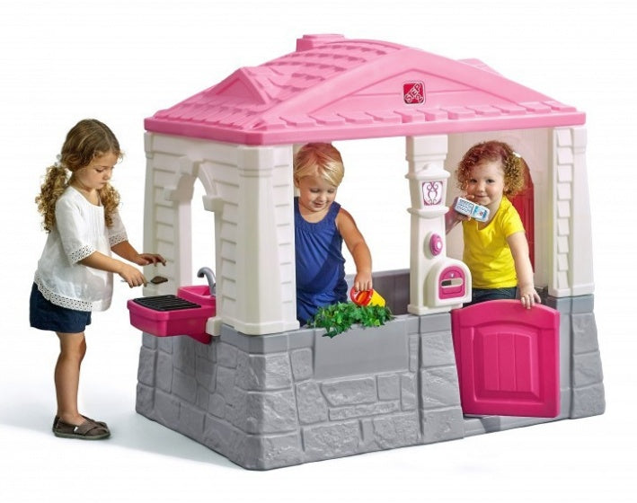 speelhuisje Neat & Tidy Cottage roze 130x120x89 cm