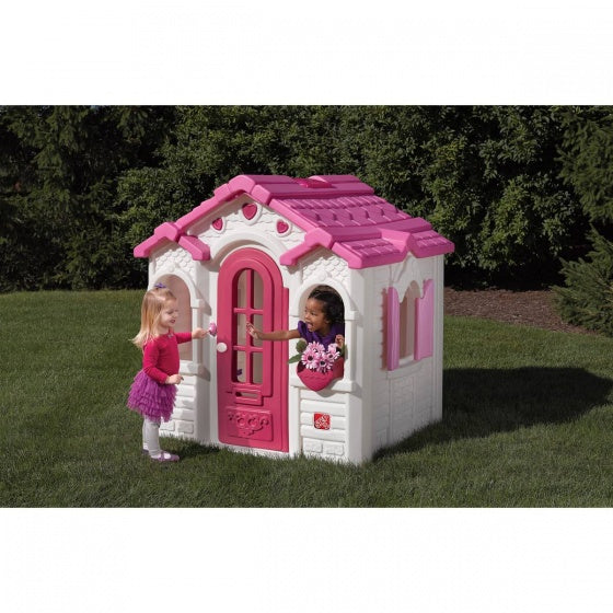 speelhuisje Sweetheart wit/roze 132 x 137 x 152 cm