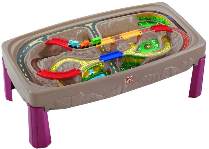 speeltafel Canyon Road Train & Track junior 120 cm 5-delig