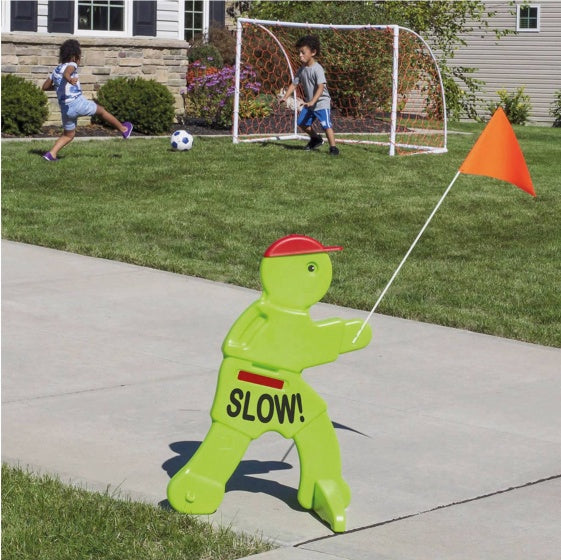 verkeerspop Victor Veilig 132 cm groen