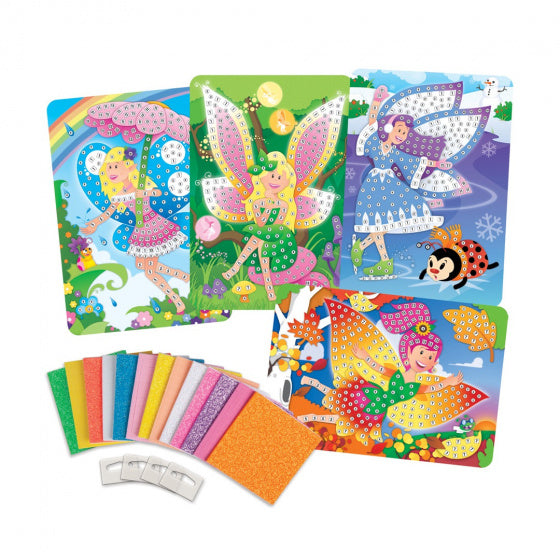 mozaïekset Glitterfee meisjes karton 1408-delig