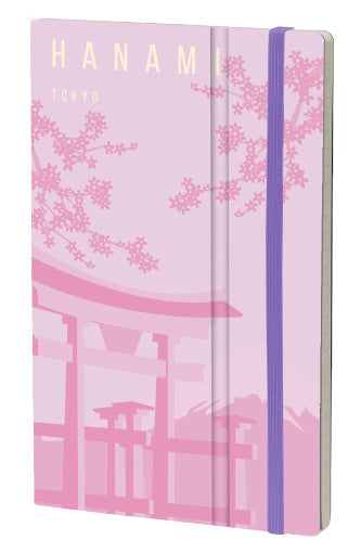 notitieboek Tokyo 13 x 21 cm papier roze