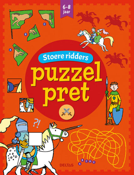 Stoere ridders puzzel pret 10 x 24,5 cm 32 pagina's