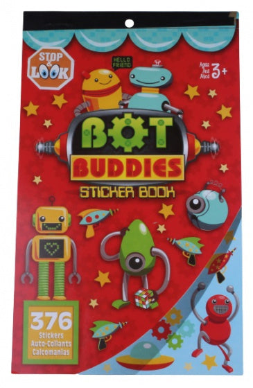 stickerboek Bot Buddies 24 x 14,8 cm 376 stickers