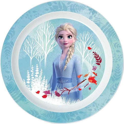 bord Frozen II meisjes 22 x 1,7 cm blauw/wit