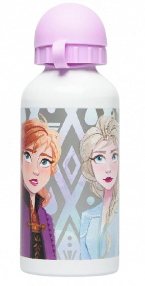 drinkfles Frozen meisjes 400 ml 14,5 cm aluminium wit/roze