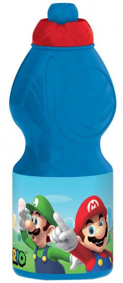 drinkfles Super Mario Bros junior 400 ml blauw