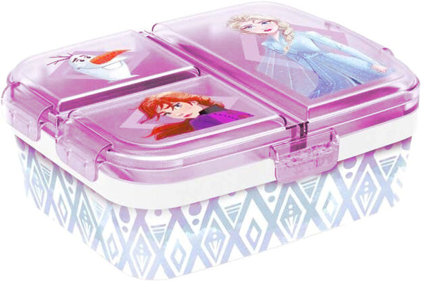 lunchbox Frozen 18,5 x 15 x 6,5 cm polypropyleen roze/wit