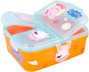lunchbox Peppa Pig 18,5 x 15 cm polypropyleen oranje/blauw