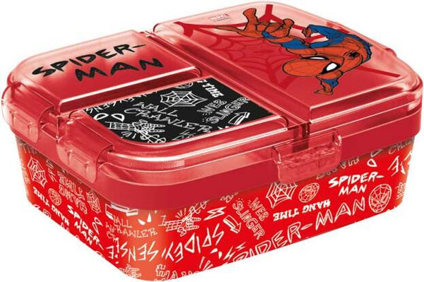 lunchbox Spider-Man 18,5 x 15 x 6,5 cm polypropyleen rood
