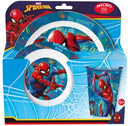 lunchset Spider-Man jongens blauw/rood/wit 3-delig