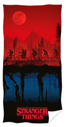 strandlaken 70 x 140 cm cm katoen blauw/rood