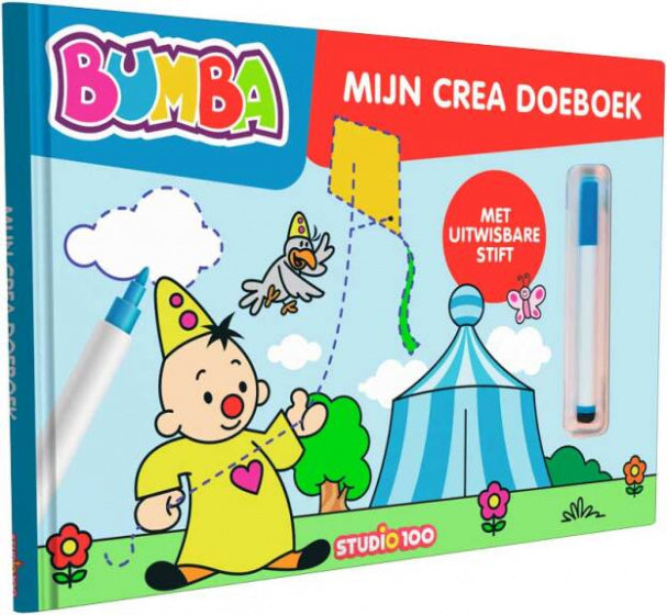 doeboek Bumba "Mijn crea doeboek"  karton blauw