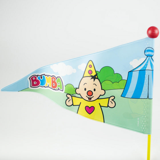 fietsvlag Bumba junior 150 cm vinyl geel/rood