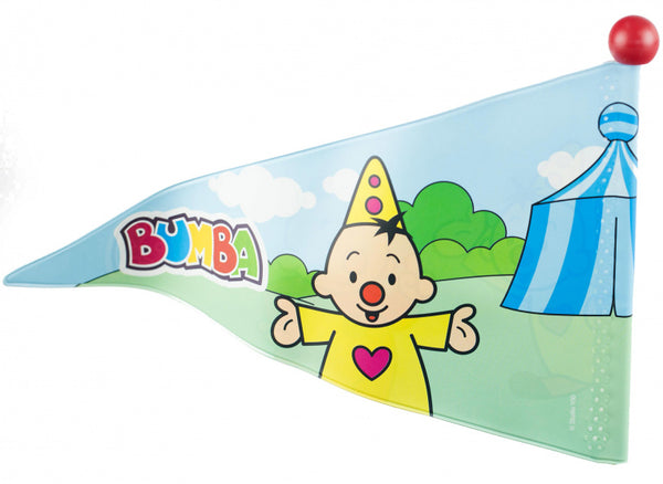 fietsvlag Bumba junior 150 cm vinyl geel/rood