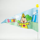 fietsvlag Bumba junior 150 cm vinyl wit/geel