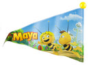 fietsvlag Maya de Bij junior 150 cm vinyl zwart/geel