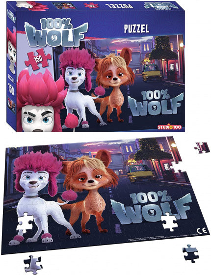 legpuzzel 100% Wolf junior 32 cm karton 150 stukjes