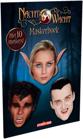 Maskerboek Nachtwacht - 10 maskers - Boek Studio 100