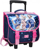 trolley rugzak K3 Roller Disco 15 liter blauw/roze