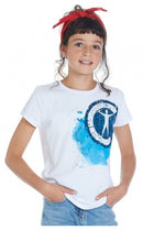 T-shirt en bandana Campus 12 meisjes wit maat 128