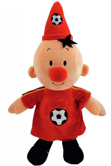 voetbalknuffel België Bumba 40 cm pluche rood