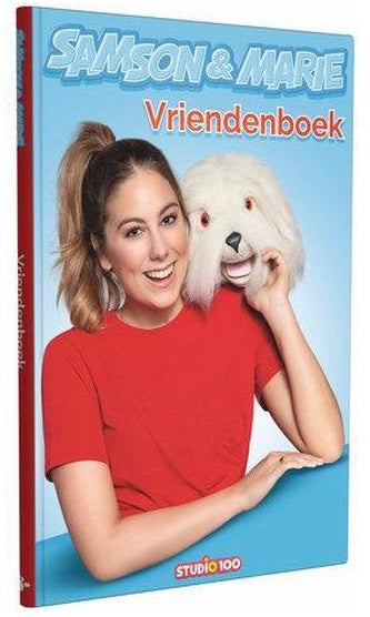 vriendenboek Samson & Marie hardcover A5 blauw