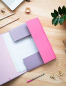 elasto-/foldermap Cats A4 34 x 24 cm karton lila/roze