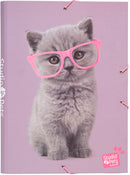 elasto-/foldermap Cats A4 34 x 24 cm karton lila/roze