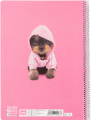 schrijfblok meisjes A4 ringband geruit paars