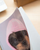 schrijfblok meisjes A4 ringband geruit paars