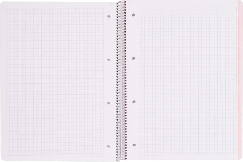 schrijfblok geruit meisjes 5 mm A4 papier roze