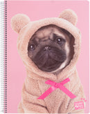 schrijfblok geruit meisjes 5 mm A4 papier roze