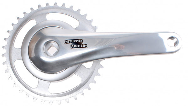 Crankstel 33T SunRace FCS603 170mm voor vierkante as met 92mm afdekkap - zilver