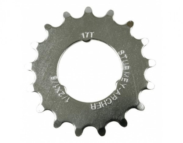 Tandwiel Sturmey Archer 17T - 1/8 Vlak model - Chroom