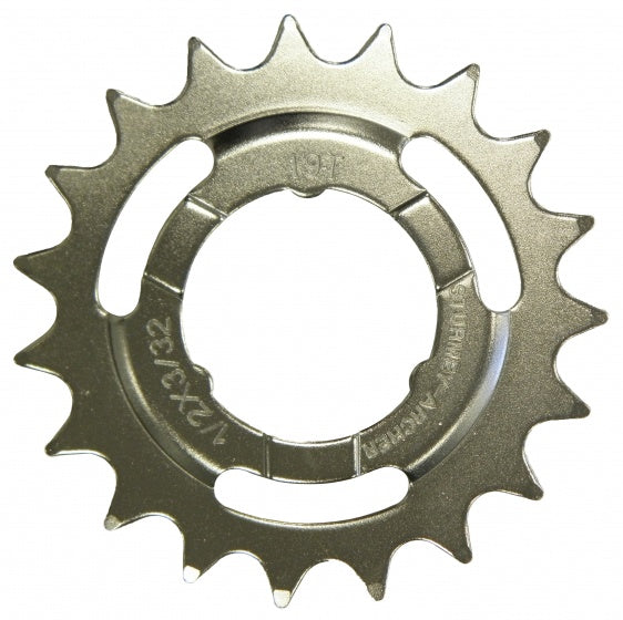 tandwiel opsteek 19T 3/32 bol zilver