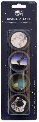decoratietape ruimte 2,3 cm papier 10M 4 stuks