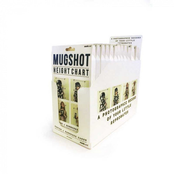 groeimeter Mugshot junior papier zwart/wit 11-delig