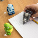 gum Gorilla wind-up junior 4,5 cm rubber grijs