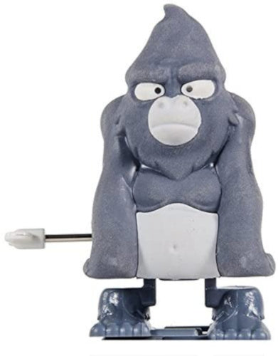 gum Gorilla wind-up junior 4,5 cm rubber grijs