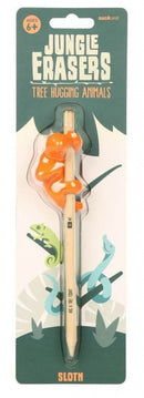 gum Luiaard Jungle junior 17,7 x 3,8 cm rubber oranje