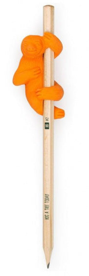 gum Luiaard Jungle junior 17,7 x 3,8 cm rubber oranje