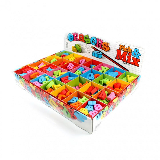 gummen Alfabet 2,2 x 2,6 cm rubber 350-delig