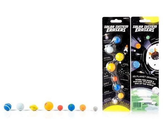 gummen Planeten junior rubber 8-delig