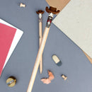 HB-potloden wilde westen 18 cm hout naturel 2-delig