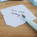 memoblok envelop 7,6 cm papier blauw