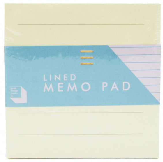 memoblok lijnen 7,4 x 1,1 cm papier geel